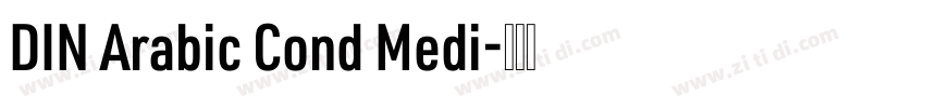 DIN Arabic Cond Medi字体转换
